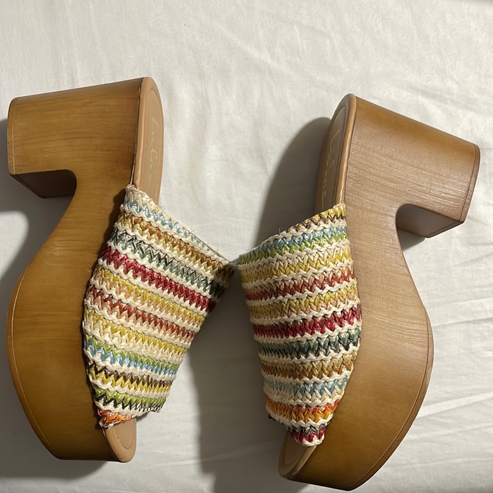 Lulus wedged mules